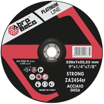 ABRA BETA AB000123230 - ZA24S4 STRONG - Disques de meulage en acier à centre déporté (lot multiple)