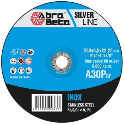 ABRA BETA AB000260150 - A30P INOX - Disques abrasifs à centre déporté (lot multiple)