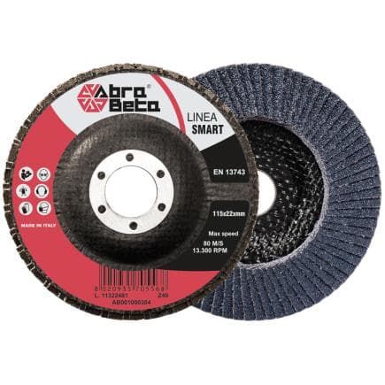 ABRA BETA AB001000504 - Disques à lamelles avec support en fibre de verre et tissu en zircone à profil conique (lot multiple)