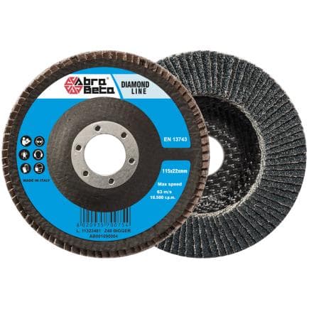 ABRA BETA AB001090304 - Disques à lamelles Bigger avec support en fibre de verre et tissu en zircone à profil conique (lot multiple)
