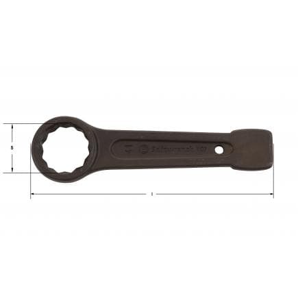 AMPCO SW3036S - Clé polygonale Safewrench, Acier (pouces)