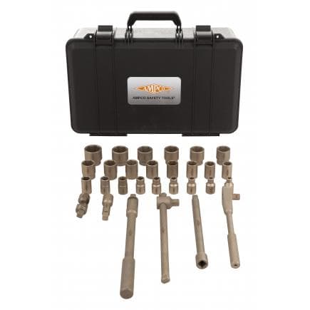 AMPCO DC9000A - Jeu de douilles hexagonales, 1/2'', 23 pièces, Aluminium-Bronze (pouces)