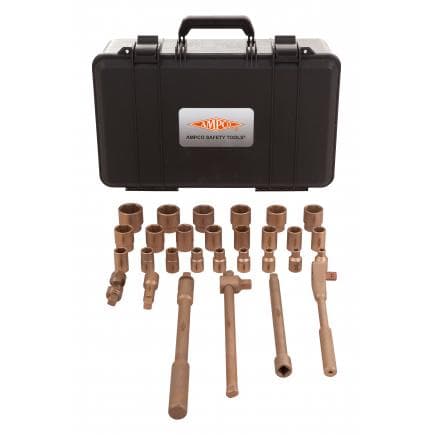 AMPCO DC9000B - Jeu de douilles hexagonales, 1/2'', 23 pièces, Cuivre-Béryllium (pouces)