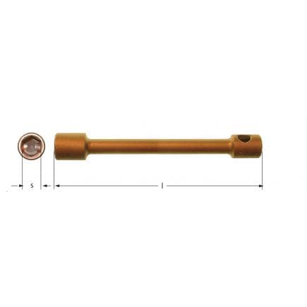AMPCO CL0008B - Clé à pipe hexagonale, Cuivre-Béryllium (métrique)