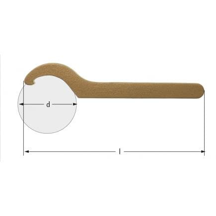 AMPCO CV0020A - Clé à ergot, Aluminium-Bronze (métrique)