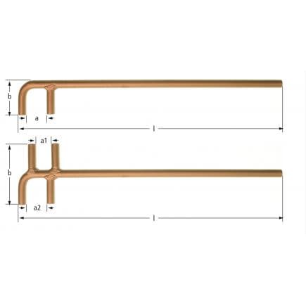 AMPCO CX0300B - Crochet pour valve de roue, Cuivre-Béryllium (métrique)