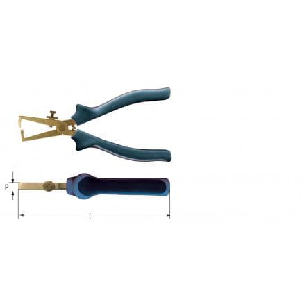 AMPCO EL1550A - Pinces à dénuder, Aluminium-Bronze
