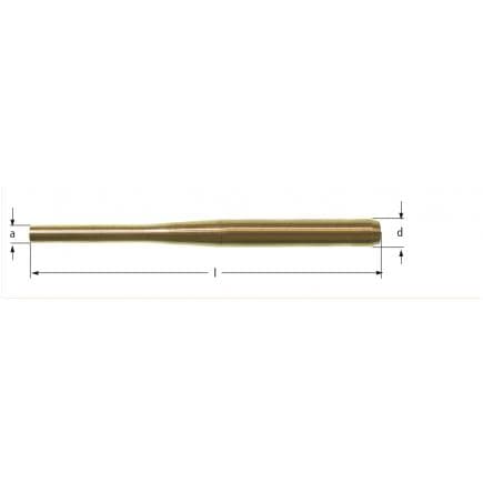 AMPCO HE0050A - Chasse-goupilles, Aluminium-Bronze
