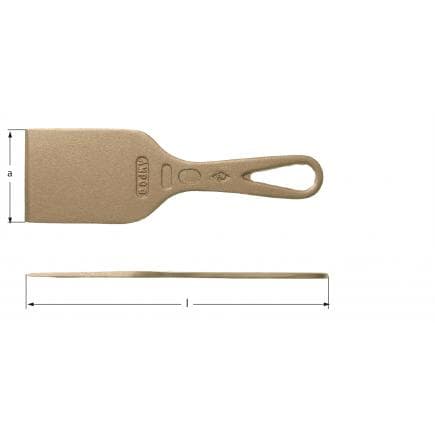 AMPCO JH0075A - Grattoir pour cabine de peinture, Aluminium-Bronze