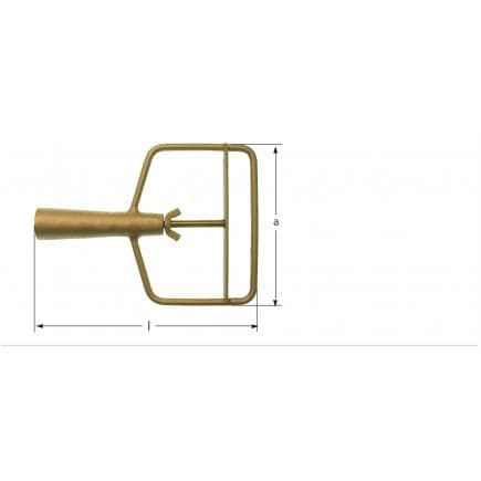 AMPCO JT0170A - Porte-chiffon de nettoyage, Aluminium-Bronze