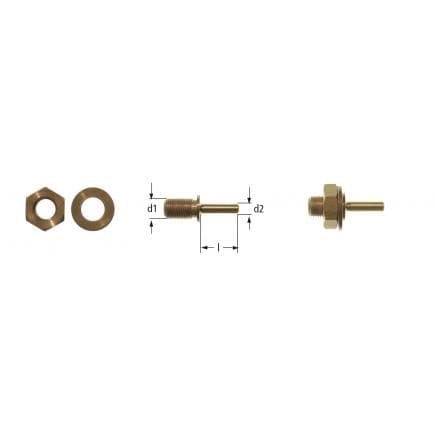 AMPCO KA0125A - Arbre avec guide, Aluminium-Bronze