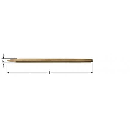AMPCO MG0250A - Burin pneumatique bull point, DIN20376, Aluminium-Bronze