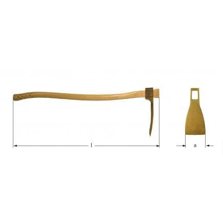 AMPCO NA0002A - Hache ferroviaire, Aluminium-Bronze
