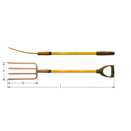 AMPCO NF0005B - Fourche de jardinage, Cuivre-Béryllium