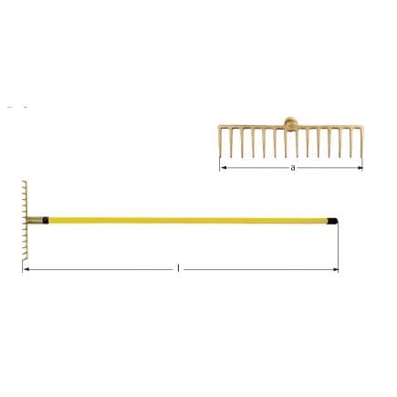 AMPCO NR0010A - Râteau, Aluminium-Bronze