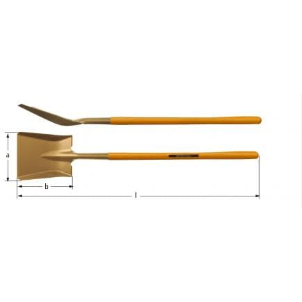 AMPCO NS8200A - Bêche à pointe carrée, Aluminium-Bronze