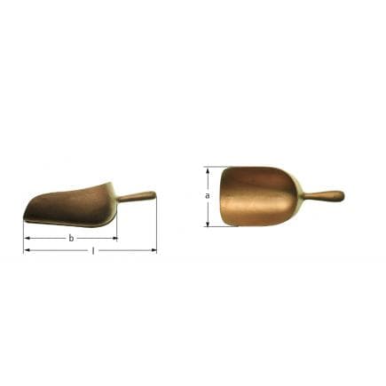 AMPCO NZ0043A - Pelle à granulés et liquides, Aluminium-Bronze