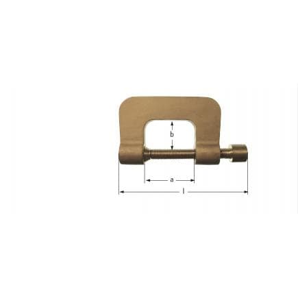 AMPCO PS0100A - Serre-joint à barre, Aluminium-Bronze