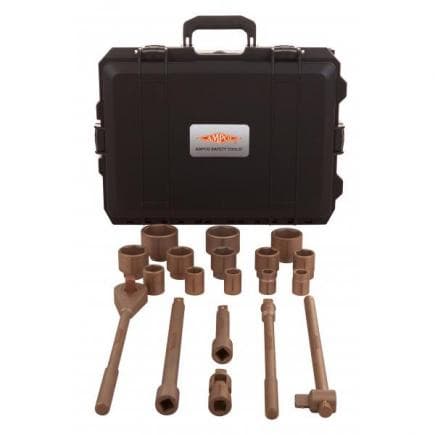 AMPCO CD9001B - Jeu de douilles hexagonales 3/4'' cuivre-béryllium (métrique) (11 pièces)