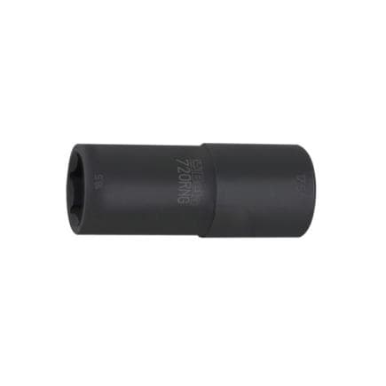 BETA 007200634 - Douille à chocs 1/2" pour écrous de roue Jeep Renegade présentant un revêtement en aluminium endommagé.
