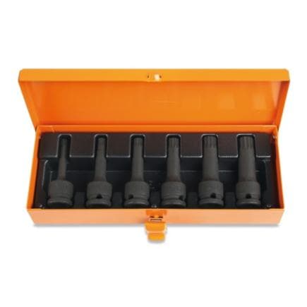 BETA 007201530 - Jeu de clés à douille 1/2" pour vis à empreinte XZN®, phosphatées (6 pcs.)