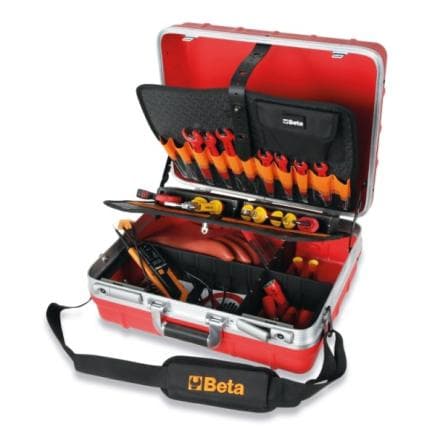 BETA 020290300 - Valise d'outils pour l'entretien et la réparation de véhicules hybrides et électriques (43 pcs.)