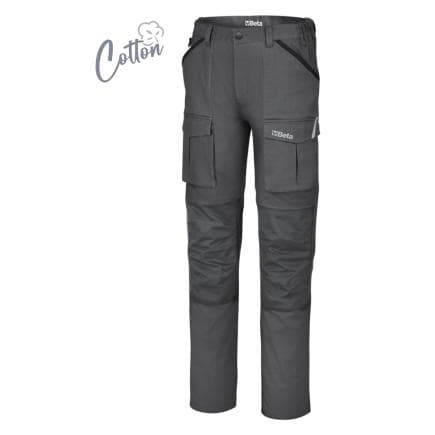 BETA 079300406 - Pantalon de travail en 100% coton stretch, gris