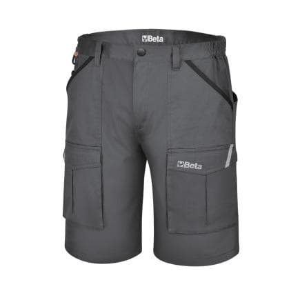 BETA 079310403 - Bermuda de travail gris 100% coton