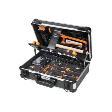 BETA 020546001 - Valise avec assortiment d'outils pour maintenance et plateaux en EVA souple (100 pcs.)