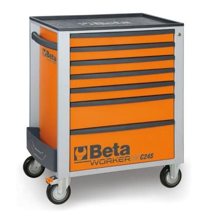 BETA 024006224 - Commode mobile avec sept tiroirs et assortiment d'outils (309 pcs.)