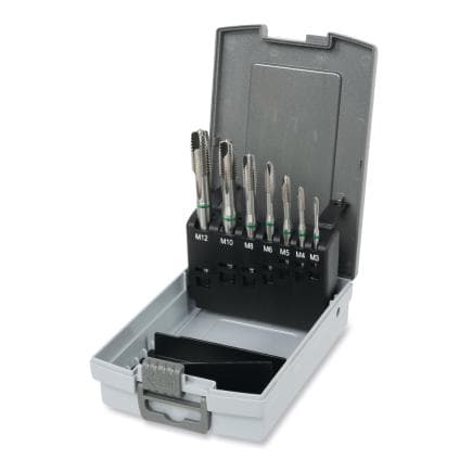 BETA 004290203 - Coffret comprenant 7 tarauds machines en HSS-CO 5% pour trous traversants