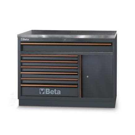 BETA 045002161 - Module fixe avec 7 tiroirs pour combinaison d'ameublement d'atelier C45PRO 2.0 M7A/X