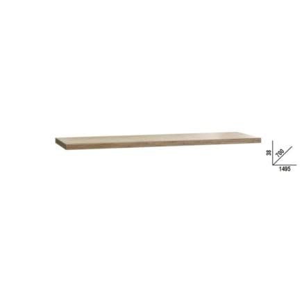 BETA 050001130 - Plan de travail en bois contreplaqué stratifié d'une longueur de 1,5 m pour la combinaison d'ameublement d'atelier RSC50 2.0