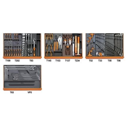 BETA 059040416 - Composition de 102 outils en plateaux thermoformés