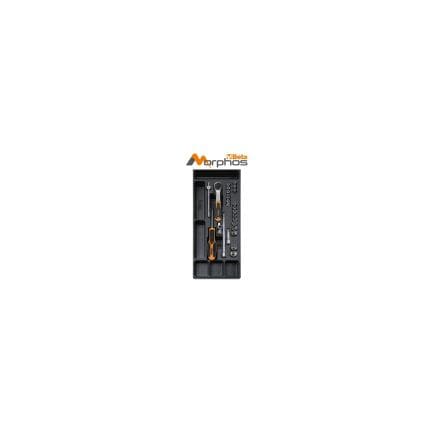BETA 024240098 - Plateau thermoformé en ABS avec douilles 1/4'' 6 pans et embouts (25 pcs.)