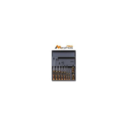 BETA 024240184 - Module thermoformé en ABS avec tournevis Morphos pour vis à tête Phillips® (9 pcs.)