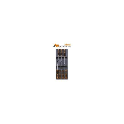 BETA 024240243 - Module thermoformé en ABS avec tournevis Morphos pour vis à tête fendue et Phillips® (7 pcs.)