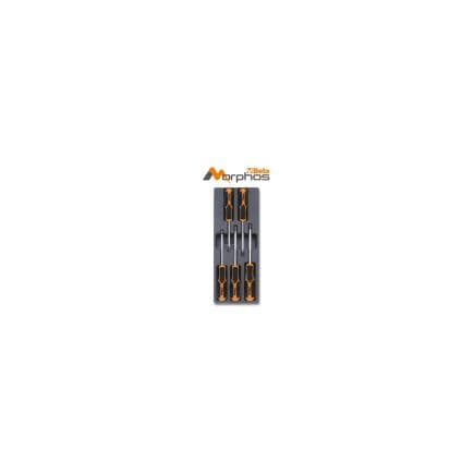 BETA 024240246 - Module thermoformé en ABS avec tournevis Morphos pour vis Torx® (5 pcs.)