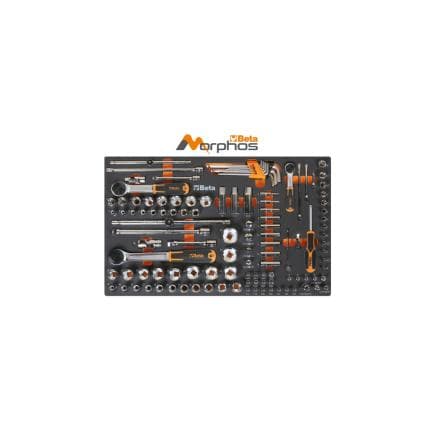 BETA 024510114 - Module en mousse EVA avec douilles 1/4", 3/8" et 1/2" (vide)