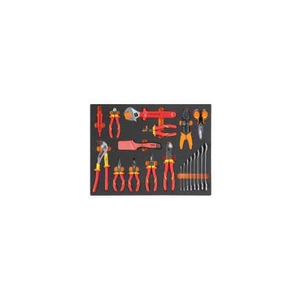 BETA 024524266 - Plateau mousse avec composition d'outils pour les travaux électriques (vide)