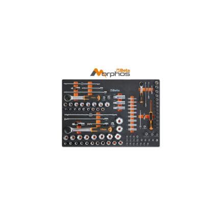 BETA 024590114 - Module mousse EVA avec douilles 1/4", 3/8" et 1/2" (vide)