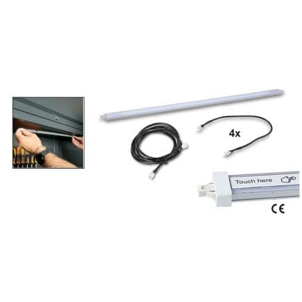 BETA 050001713 - Profilé aluminium avec bande LED et interrupteur TACTILE pour combinaisons d'ameublement d'atelier