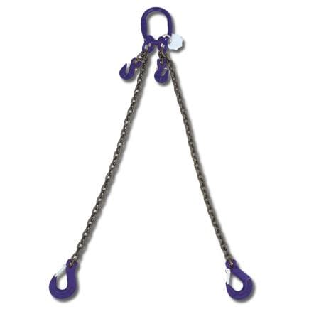 BETA 080971001 - ROBUR - Élingue de levage à chaîne à deux brins, avec crochets de sécurité et verrous à chape, G10