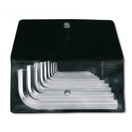 BETA 000960380 - Jeu de 10 clés mâles 6 pans coudées en trousse (lot muliple)