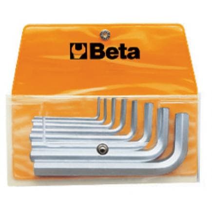 BETA 000960386 - Jeu de 8 clés mâles 6 pans coudées en trousse (lot muliple)