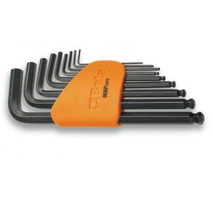 BETA 000960974 - Jeu de 9 clés mâles 6 pans coudée à tête sphérique brunie