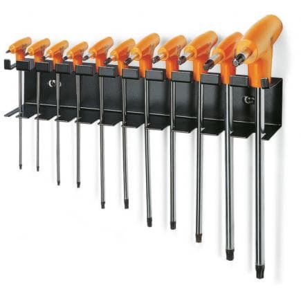 BETA 000970840 - Jeu de 11 clés mâles pour vis Torx® avec support