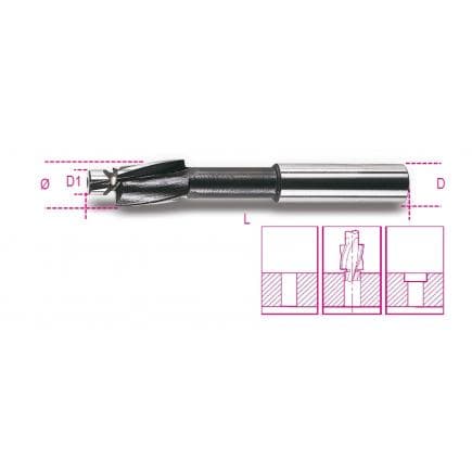 BETA 004210003 - Fraise à noyer pour têtes de vis cylindriques avec guide de centrage en acier HSS