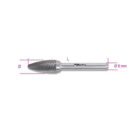BETA 004260539 - Limes rotatives en métal dur coupe croisée HM6