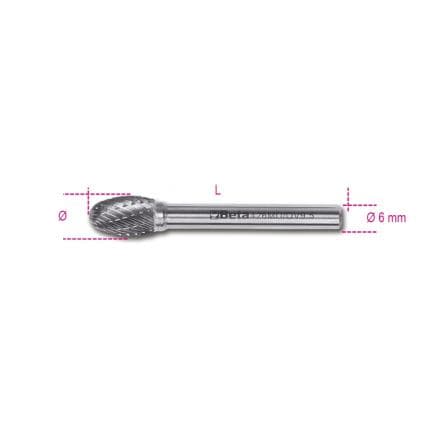 BETA 004260531 - Limes rotatives en métal dur coupe croisée HM6